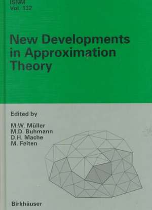 New Developments in Approximation Theory: 2nd International Dortmund Meeting (IDoMAT 98), February 23-27, 1998 de Manfred W. Müller