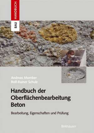 Handbuch der Oberflächenbearbeitung Beton: Bearbeitung - Eigenschaften - Prüfung de Andreas W. Momber