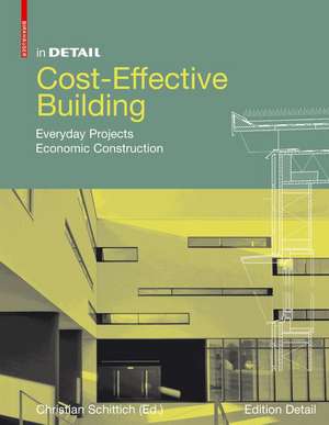 In Detail: Cost-Effective Building: Economic concepts and constructions de Christian Schittich