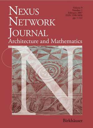 Nexus Network Journal 9,1: Architecture and Mathematics de Kim Williams