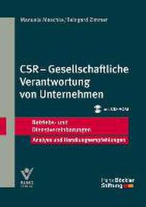 CSR - Gesellschaftliche Verantwortung von Unternehmen de Manuela Maschke