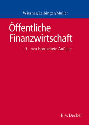 Öffentliche Finanzwirtschaft de Herbert Wiesner