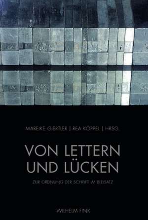 Von Lettern und Lücken de Mareike Giertler