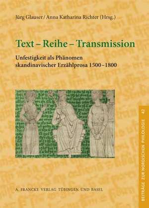 Text - Reihe - Transmission de Jürg Glauser