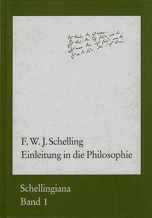 Einleitung in die Philosophie de F. W. J. Schelling