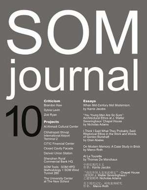 SOM Journal 10 de Thomas De Monchaux