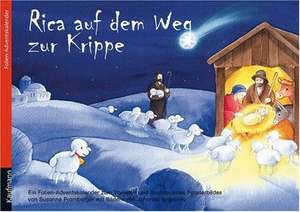 Rica auf dem Weg zur Krippe. Folien-Adventskalender