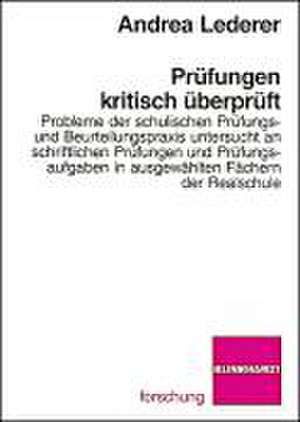 Prüfungen kritisch überprüft de Andrea Lederer