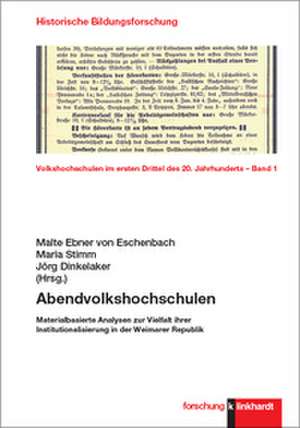 Abendvolkshochschulen de Jörg Dinkelaker