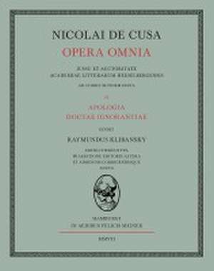 Nicolai de Cusa Opera omnia de Nikolaus Von Kues
