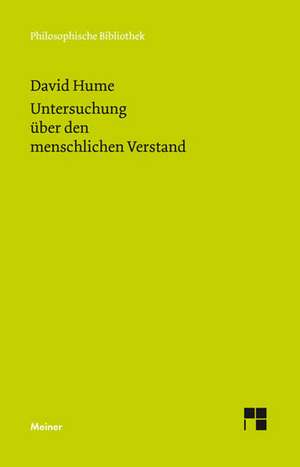 Eine Untersuchung über den menschlichen Verstand de David Hume