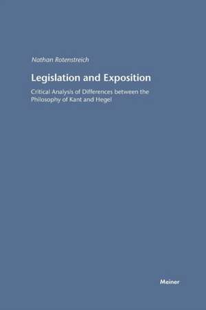 Legislation and Exposition de Nathan Rotenstreich