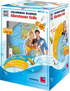 TING Starter-Set: WAS IST WAS Columbus Globus "Abenteuer Erde" de Manfred Baur