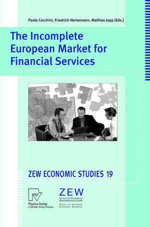 The Incomplete European Market for Financial Services de Paolo Cecchini