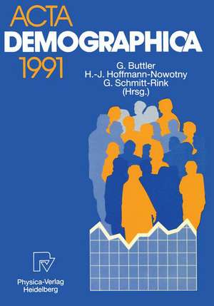 Acta Demographica 1991 de Günter Buttler