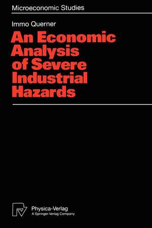 An Economic Analysis of Severe Industrial Hazards de Immo Querner