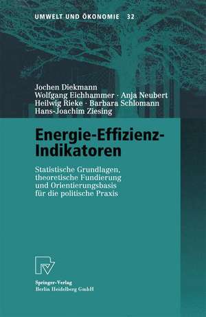 Energie-Effizienz-Indikatoren: Statistische Grundlagen, theoretische Fundierung und Orientierungsbasis für die politische Praxis de Jochen Diekmann