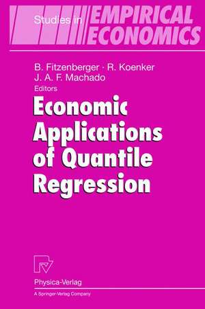 Economic Applications of Quantile Regression de Bernd Fitzenberger