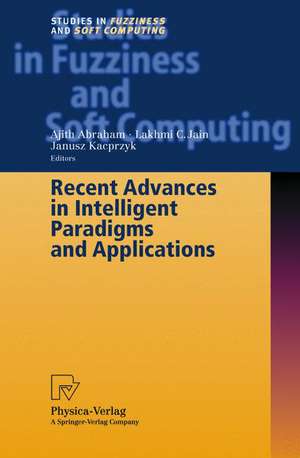 Recent Advances in Intelligent Paradigms and Applications de Ajith Abraham