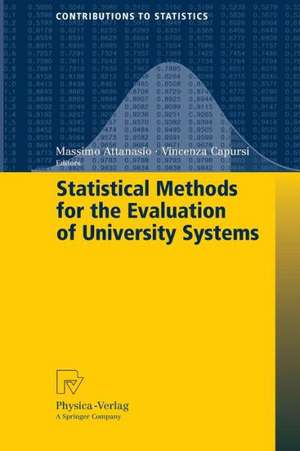 Statistical Methods for the Evaluation of University Systems de Massimo Attanasio