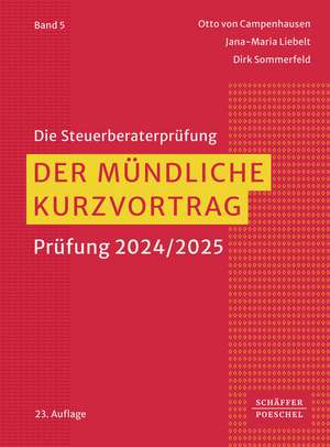 Der mündliche Kurzvortrag de Otto Campenhausen