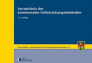 Verzeichnis der kommunalen Vollstreckungsbehörden