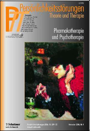 Persönlichkeitsstörungen PTT / Pharmakotherapie und Psychotherapie de Otto F. Kernberg