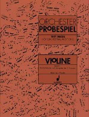 Orchester-Probespiel Violine de Karin Boerries