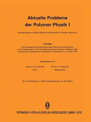 Aktuelle Probleme der Polymer-Physik I: Vorträge der Arbeitstagung des Fachausschusses Physik der Hochpolymeren in der Frühjahrstagung 1970 des Regionalverbandes Hessen-Mittelrhein-Saar der Deutschen Physikalischen Gesellschaft in Darmstadt vom 10.–13. März 1970 de E. W. Fischer