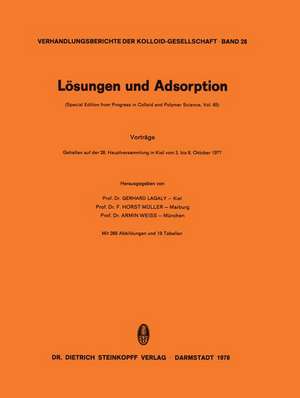 Lösungen und Adsorption de G. Lagaly