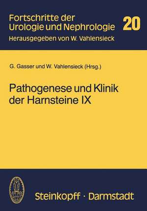 Pathogenese und Klinik der Harnsteine IX de G. Gasser