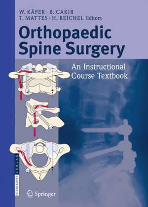 Orthopaedic Spine Surgery: - An Instructional Course Textbook de W. Käfer