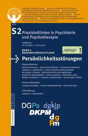 S2-Leitlinien für Persönlichkeitsstörungen de DGPPN - Dt. Gesellschaft