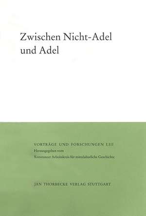 Zwischen Nicht-Adel Und Adel: Grundfragen Zum Verstandnis Des Adels Im Mittelalter de Kurt Andermann