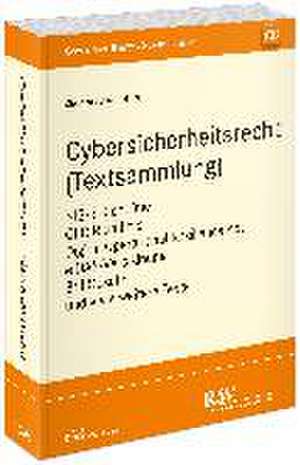 Cybersicherheitsrecht (Textsammlung) de Stephan Schmidt