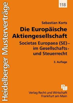 Die Europäische Aktiengesellschaft de Sebastian Korts