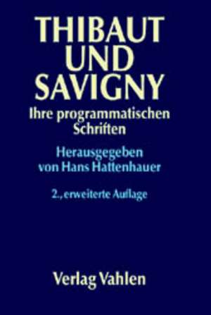 Thibaut und Savigny de Hans Hattenhauer