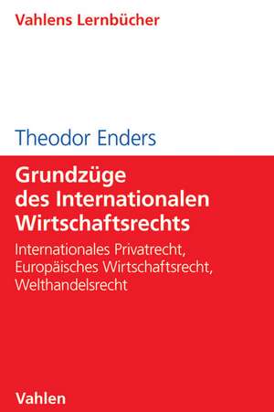 Grundzüge des Internationalen Wirtschaftsrechts de Theodor Enders