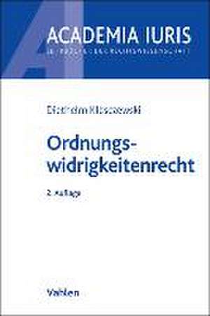 Ordnungswidrigkeitenrecht de Diethelm Klesczewski