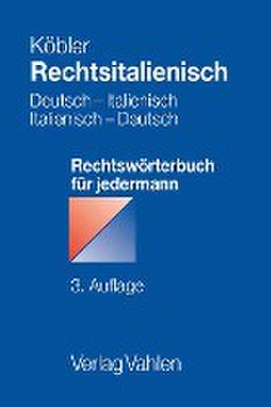 Rechtsitalienisch de Gerhard Köbler