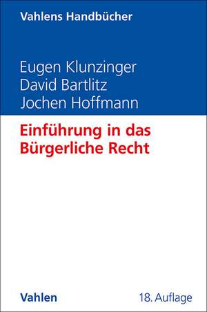 Einführung in das Bürgerliche Recht de Eugen Klunzinger