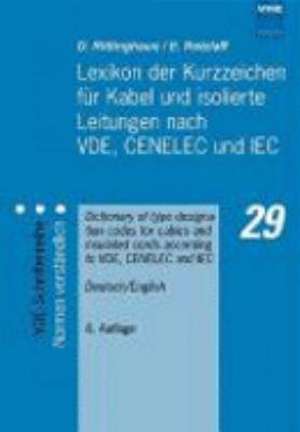 Lexikon der Kurzzeichen für Kabel und isolierte Leitungen de A. Warner