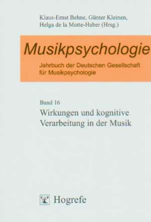 Musikpsychologie de Klaus-Ernst Behne