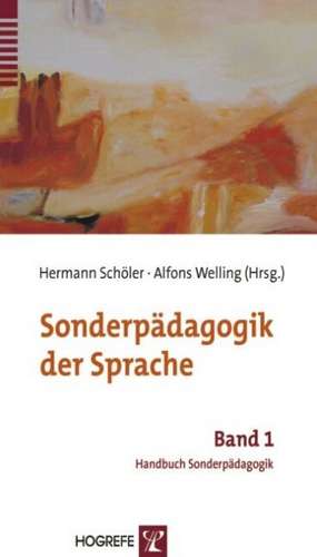 Sonderpädagogik der Sprache de Hermann Schöler