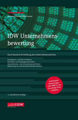 IDW Unternehmensbewertung de Andreas Dörschell