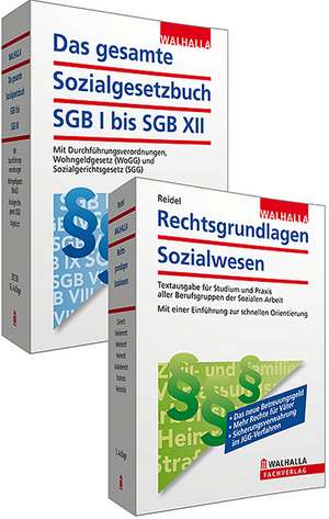 Das gesamte SGB I bis XII + Rechtsgrundlagen Sozialwesen de Walhalla Fachredaktion