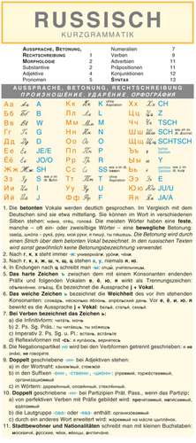 Russisch - Kurzgrammatik: Die komplette Grammatik anschaulich und verständlich dargestellt