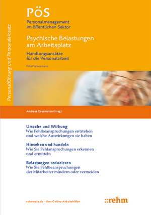 Psychische Belastungen am Arbeitsplatz de Fritzi Wiessmann