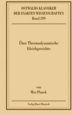 Thermodynamische Gleichgewichte de Max Planck