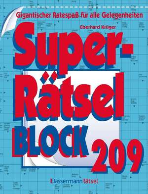 Superrätselblock 209 de Eberhard Krüger